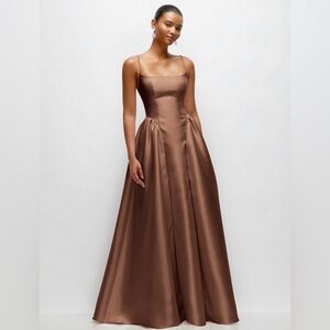 The Dessy Group Basque Waist Dress- Jillian #3169